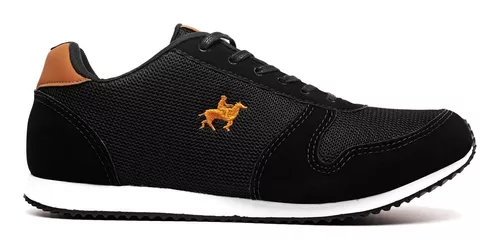 Sapatenis Masculino Polo Em Tecido Casual Leve E Confortável