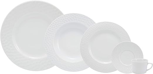 Aparelho de Jantar Redondo de Porcelana 30 peças - Floreal Luiza