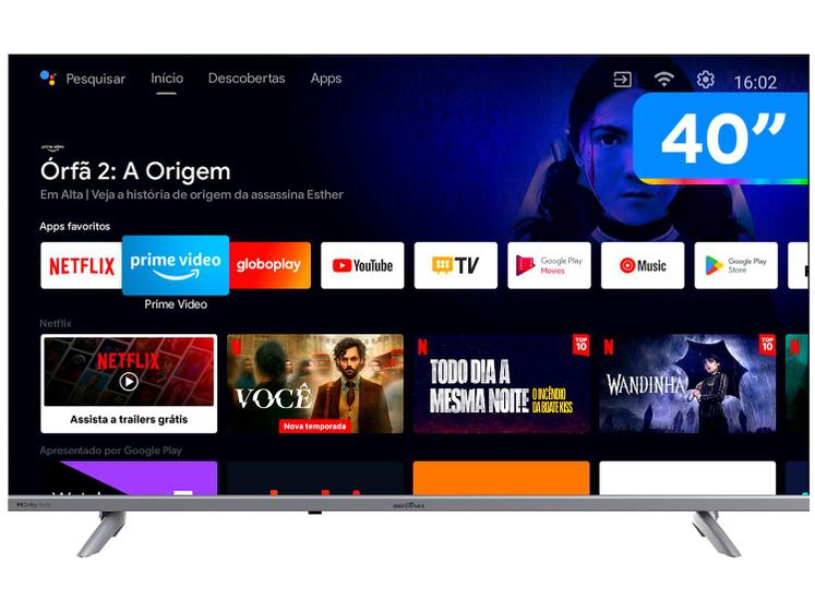 smart-tv-40-full-hd-d-led-britania-android-btv40e3aagssgb-wi-fi-bluetooth-2-hdmi-2-usb - Imagem
