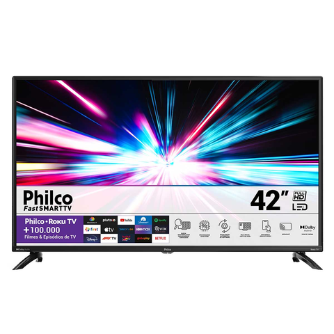 smart-tv-philco-42-polegadas-ptv42g6fr2cpf-full-hd-led-dolby-audio-roku-tv-carrefour-carrefour-as-melhores-promocoes-pra-voce-economizar - Imagem