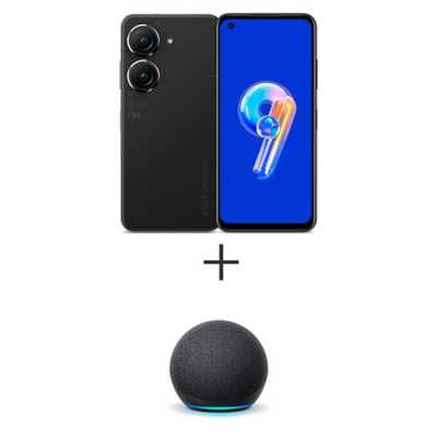 smartphone-asus-zenfone-9-256gb-5g-preto-echo-dot-4a-geracao-smart-speaker-amazon-com-alexa-pr - Imagem