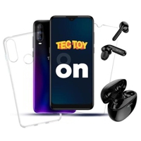 smartphone-tectoy-on-128gb-ram-4gb-octa-core-camera-tripla-48mp-azul-camaleao-fone-de-ouvido-bluetooth-pelicula-e-capa-protetora-zrki - Imagem