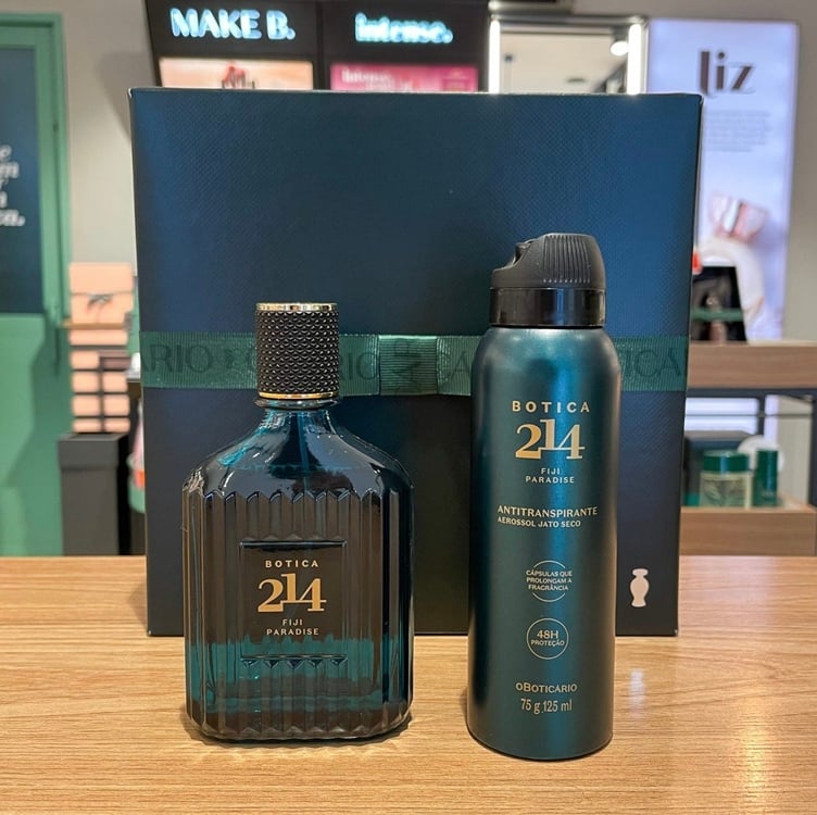 Presente Dia Dos Pais Botica 214 Fiji Paradise: Eau De Parfum 90ml + 75g/125ml + Caixa De Presente Presente Dia Dos Pais Botica 214 Fiji Paradise: Eau De Parfum 90ml + 75g/125ml + Caixa De Presente