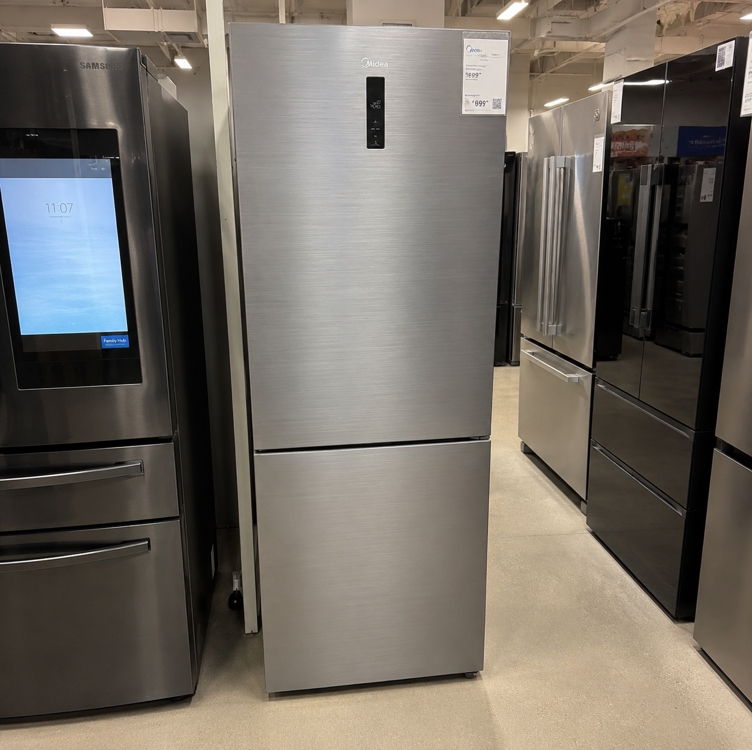 Midea Geladeira Inverse Frost Free 416L Inverter cor Inox Midea MDRB593FGD463 - Bivolt