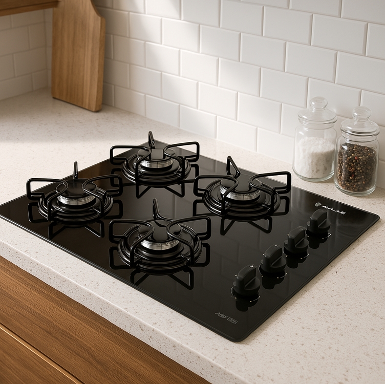 Cooktop 4 Bocas A Gás Atlas Agile Up Mega Chama Preto Bivolt Cooktop 4 Bocas A Gás Atlas Agile Up Mega Chama Preto Bivolt
