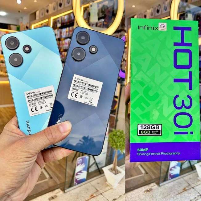 Smartphone Infinix Hot 30i 128gb Azul 4g Mediatek 8gb Ram 6,6" Câm. 50mp + Selfie 5mp Dual Chip Smartphone Infinix Hot 30i 128gb Azul 4g Mediatek 8gb Ram 6,6" Câm. 50mp + Selfie 5mp Dual Chip