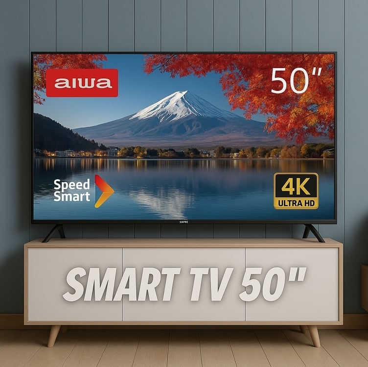 Smart Tv 50'' 4k Android Hdr10 Dolby Aws-tv-50-bl-02-a Aiwa Smart Tv 50'' 4k Android Hdr10 Dolby Aws-tv-50-bl-02-a Aiwa
