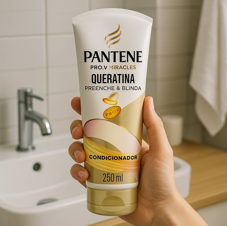 Pantene Condicionador Queratina Preenche e Blinda para cabelo danificado 250 ml Pantene Condicionador Queratina Preenche e Blinda para cabelo danificado 250 ml