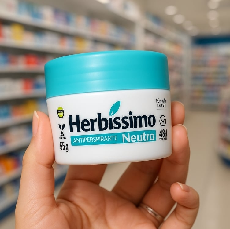 Herbissimo Desodorante em Creme Antiperspirante Neutro, 55 Gramas Herbissimo Desodorante em Creme Antiperspirante Neutro, 55 Gramas