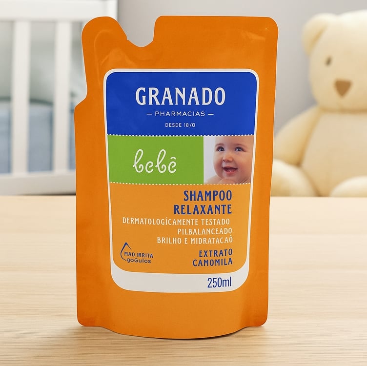 Granado Refil Shampoo Bebê, Camomila, 250ml Granado Refil Shampoo Bebê, Camomila, 250ml