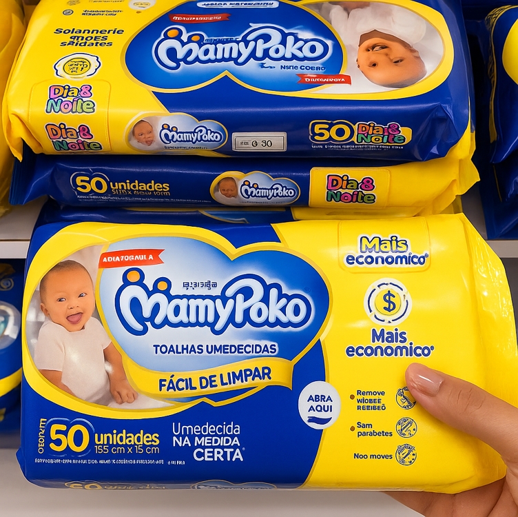 MamyPoko Lenços Umedecidos Dia&Noite 500 Unidades MamyPoko Lenços Umedecidos Dia&Noite 500 Unidades