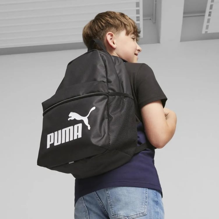 Mochila Puma Phase Backpack 091164 Cor Preto/branco Mochila Puma Phase Backpack 091164 Cor Preto/branco
