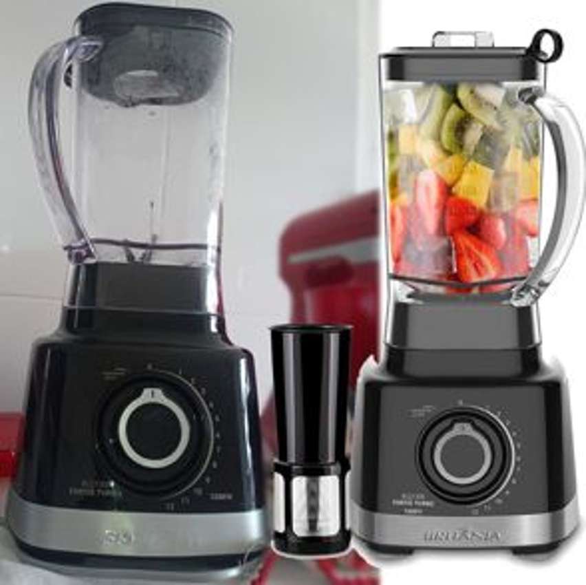 Liquidificador Britânia Fortis Turbo BLQ1300P Preto com Filtro 12 Velocidades + Pulsar 1400W Liquidificador Britânia Fortis Turbo BLQ1300P Preto com Filtro 12 Velocidades + Pulsar 1400W