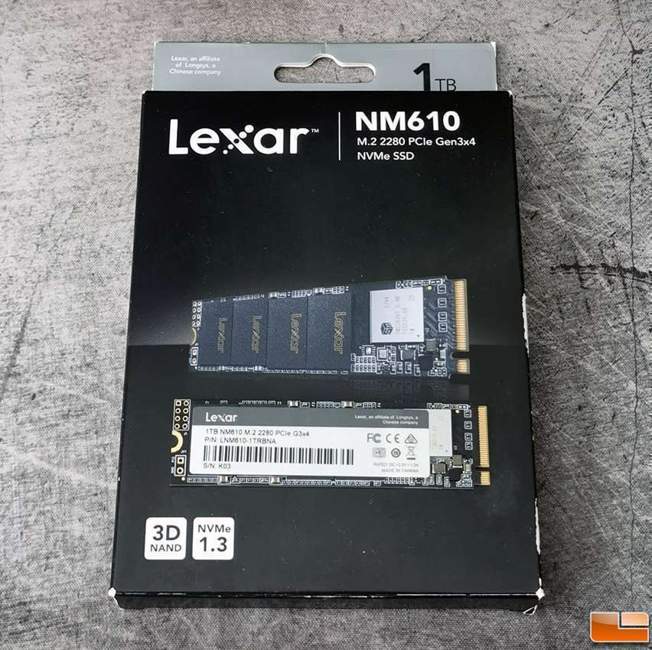 SSD 1 TB Lexar NM610, M.2 2280 NVMe, Leitura: 2100MB/s e Gravação: 1600MB/s - LNM610-1TRBNA SSD 1 TB Lexar NM610, M.2 2280 NVMe, Leitura: 2100MB/s e Gravação: 1600MB/s - LNM610-1TRBNA