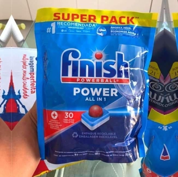 Finish Powerball Tabletes Detergente Lava Louças 30 Unidades Finish Powerball Tabletes Detergente Lava Louças 30 Unidades