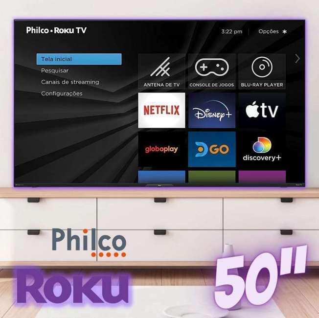 Smart TV Philco PTV50G7ER2CPBL 50” Dolby Audio 4K Led Smart TV Philco PTV50G7ER2CPBL 50” Dolby Audio 4K Led
