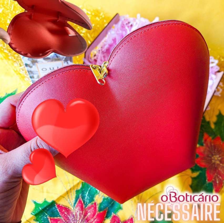 Nécessaire Vermelho Coração O Boticário Nécessaire Vermelho Coração O Boticário