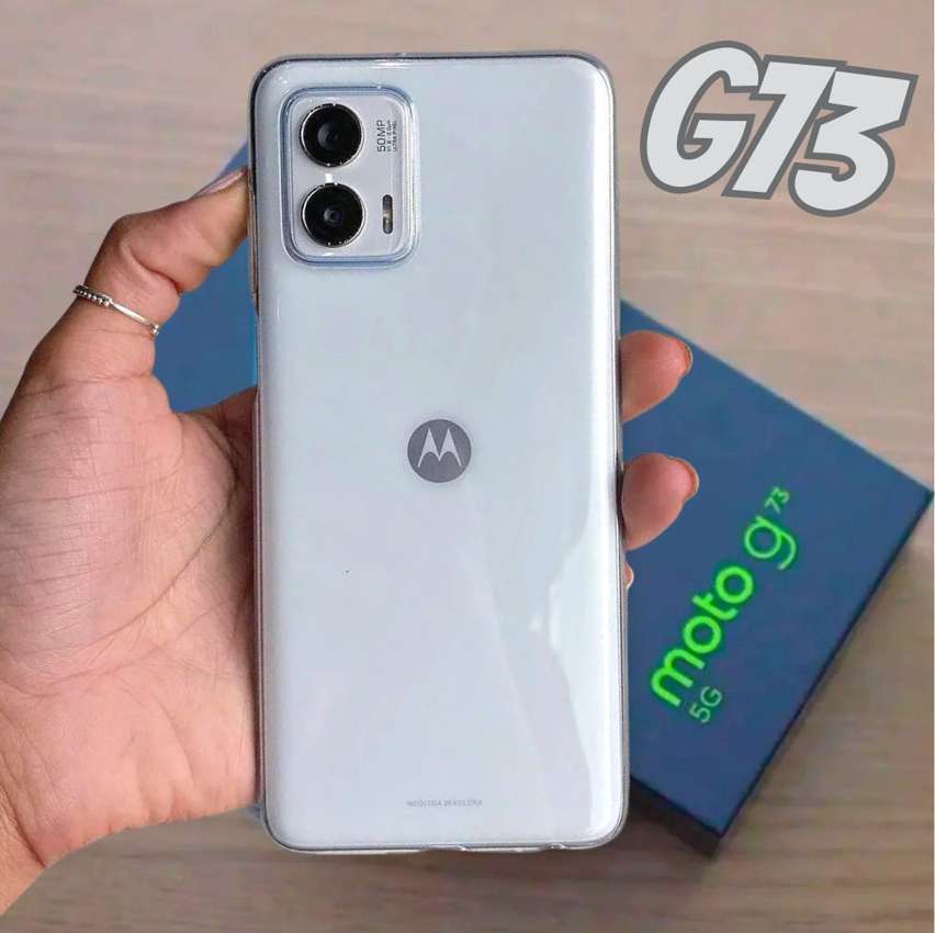 Smartphone Motorola Moto G73 5G Branco 128GB, 8GB RAM, Tela de 6.5", Câmera Traseira Dupla, Selfies de 16MP, Android e Processador Dimensity 930 Smartphone Motorola Moto G73 5G Branco 128GB, 8GB RAM, Tela de 6.5", Câmera Traseira Dupla, Selfies de 16MP, Android e Processador Dimensity 930