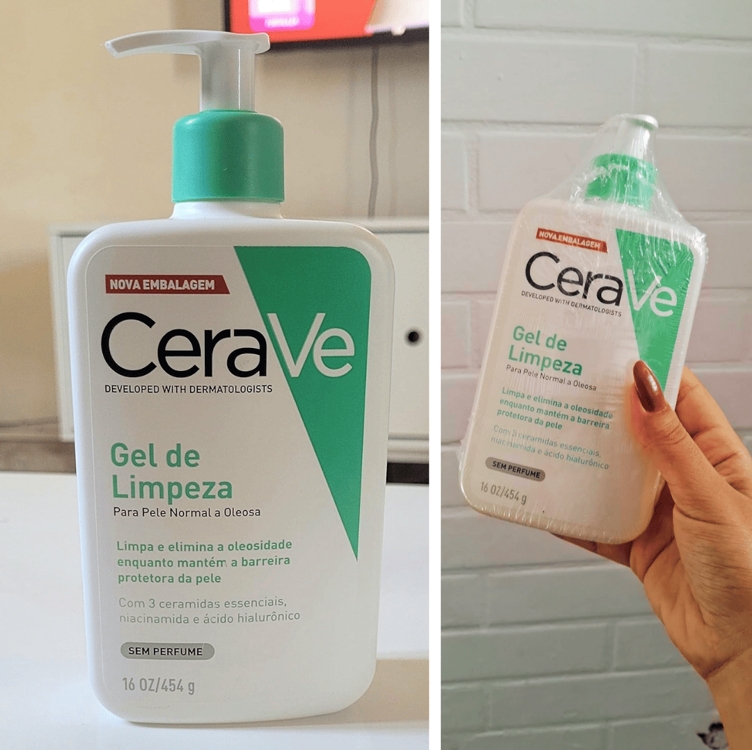 CeraVe, Gel de Limpeza Facial para pele oleosa, com Ácido Hialurônico e Niacinamida CeraVe, Gel de Limpeza Facial para pele oleosa, com Ácido Hialurônico e Niacinamida