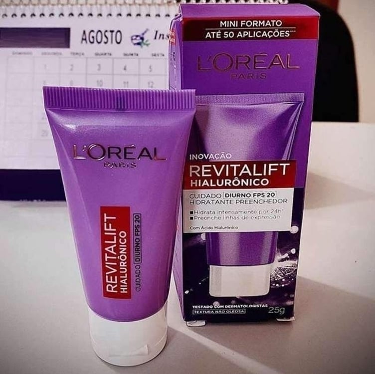 Creme Facial Anti-idade L'Oréal Paris Revitalift Hialurônico Diurno FPS 20, 25g Creme Facial Anti-idade L'Oréal Paris Revitalift Hialurônico Diurno FPS 20, 25g