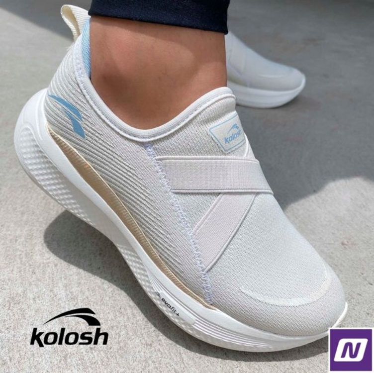 Tênis Kolosh Esportivo Feminino - Creme Tênis Kolosh Esportivo Feminino - Creme