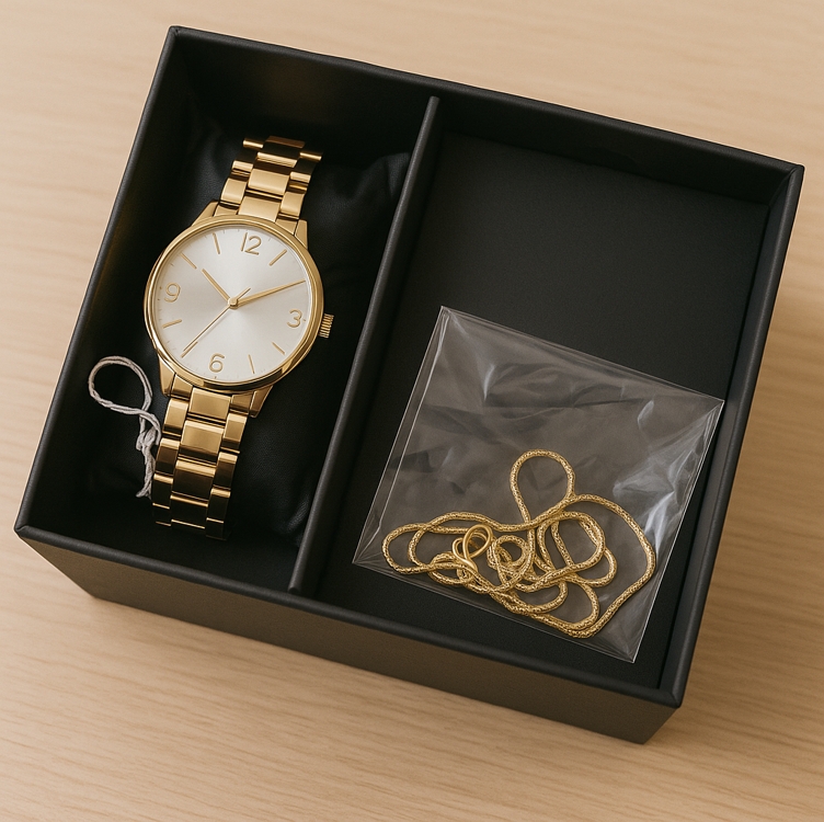Relógio Feminino Technos Dourado Luxo Com Semi Joia Colar E Brincos 2035nbc/k1k Relógio Feminino Technos Dourado Luxo Com Semi Joia Colar E Brincos 2035nbc/k1k