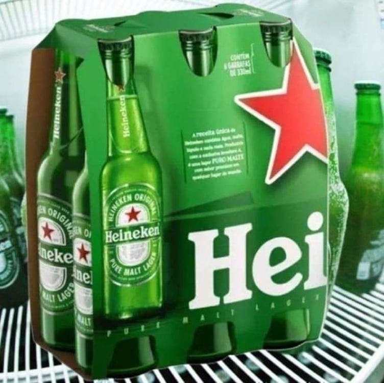 Cerveja Heineken Premium Garrafa 6 Long Neck 330ml Cerveja Heineken Premium Garrafa 6 Long Neck 330ml