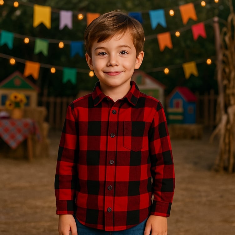 Camisa Xadrez Menino Manga Longa Juvenil Flanelada Bolsos Camisa Xadrez Menino Manga Longa Juvenil Flanelada Bolsos