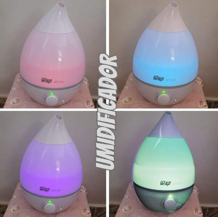 WAP Umidificador de Ar AIR FLOW com Luminária e Difusor de Aromas, 4 Litros, Autonomia de até 12 horas, 20W Bivolt WAP Umidificador de Ar AIR FLOW com Luminária e Difusor de Aromas, 4 Litros, Autonomia de até 12 horas, 20W Bivolt