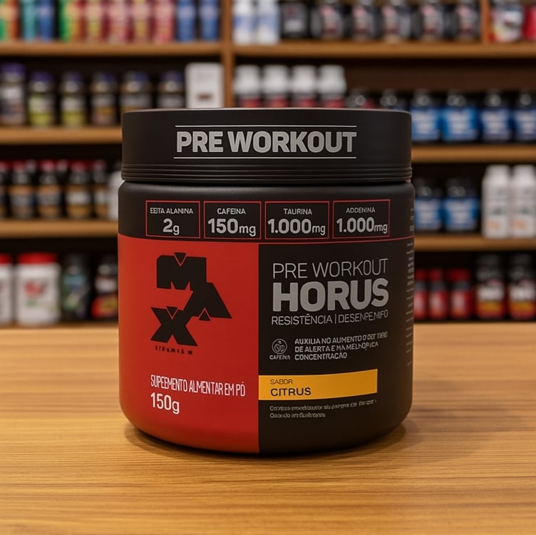 Max Titanium Hórus Pre Workout 150G Citrus Max Titanium Hórus Pre Workout 150G Citrus