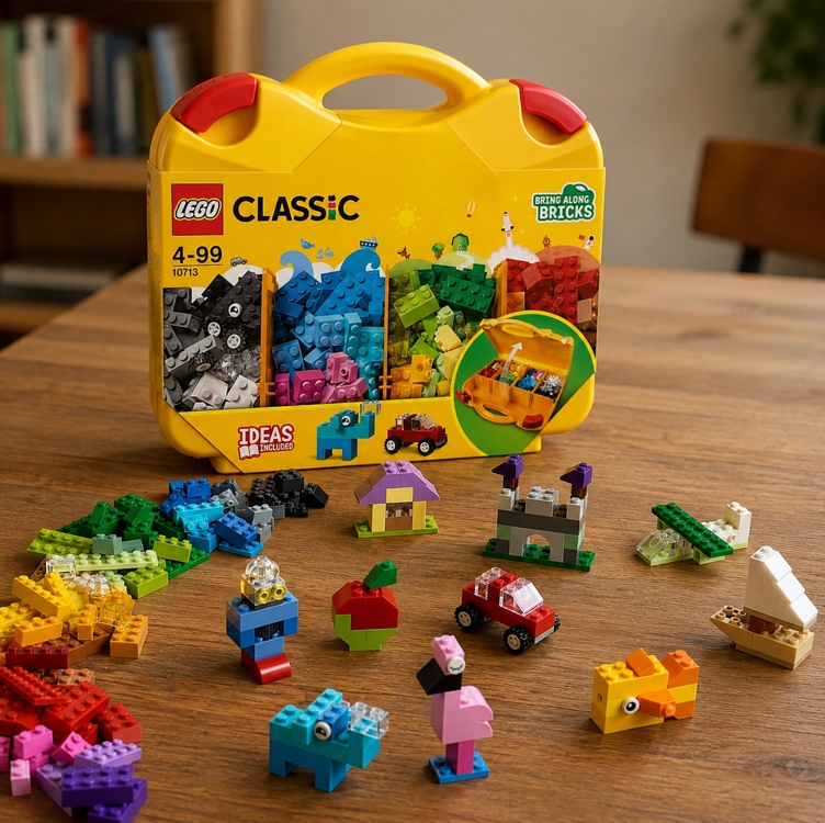 Lego Classic ─ 10713 Maleta Da Criatividade ─ Kit De Construção (213 Peças)