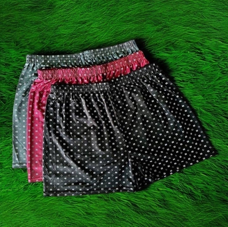 Kit 3 Cueca Samba Canção Short Malha Fria Pijama Dormir Kit 3 Cueca Samba Canção Short Malha Fria Pijama Dormir