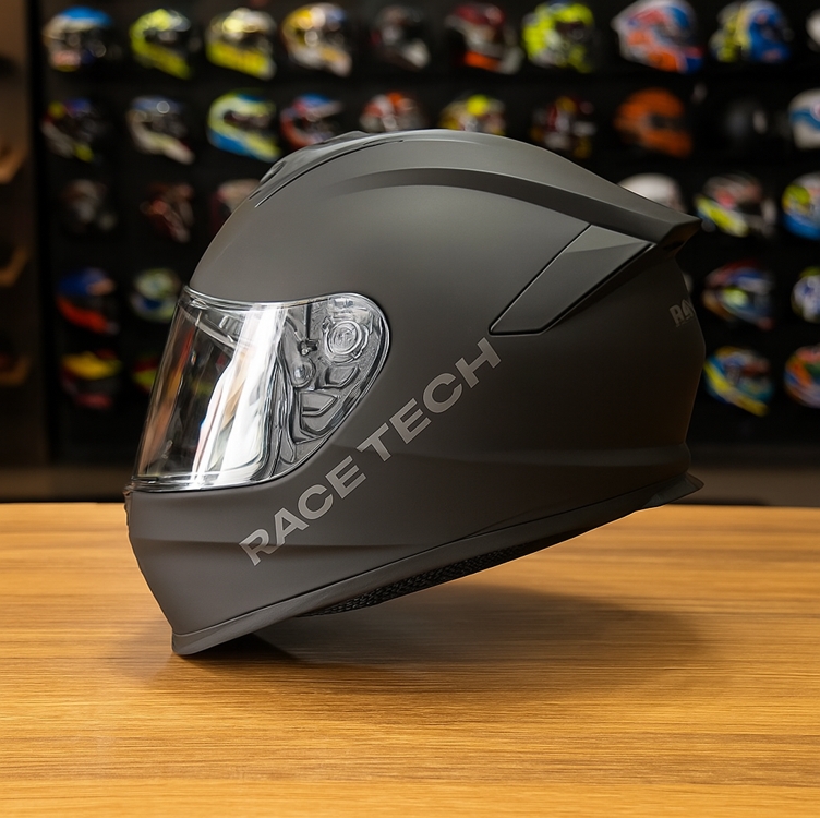 Capacete Race Tech Hit Monocolor Matte Black Capacete Race Tech Hit Monocolor Matte Black