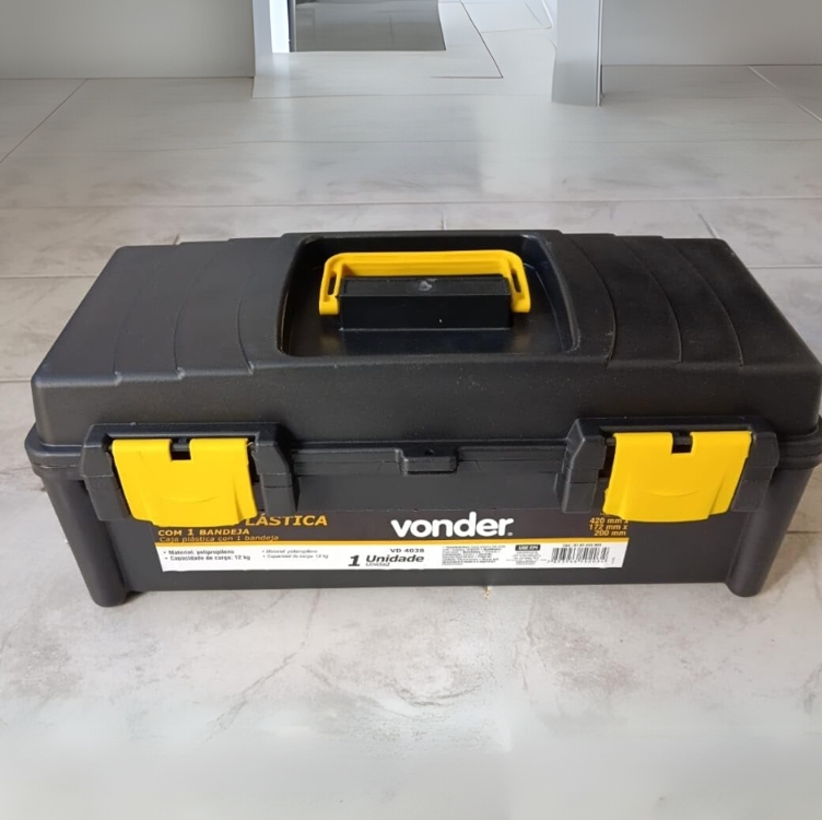 Caixa Plástica VD 4038, com 1 Bandeja, Vonder VDO2677 Caixa Plástica VD 4038, com 1 Bandeja, Vonder VDO2677