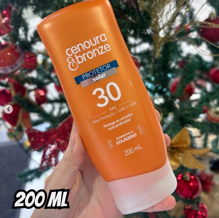 Cenoura e Bronze Protetor Solar Fps30 200Ml Cenoura e Bronze Protetor Solar Fps30 200Ml