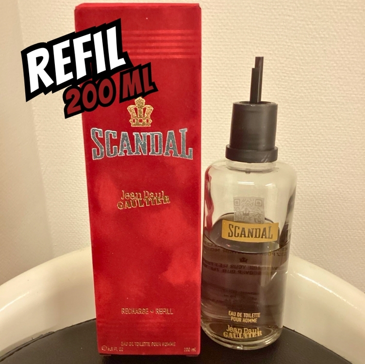 Perfume Jean Paul Gaultier Scandal Pour Homme Masculino Eau de Toilette Refil 200 ml Perfume Jean Paul Gaultier Scandal Pour Homme Masculino Eau de Toilette Refil 200 ml