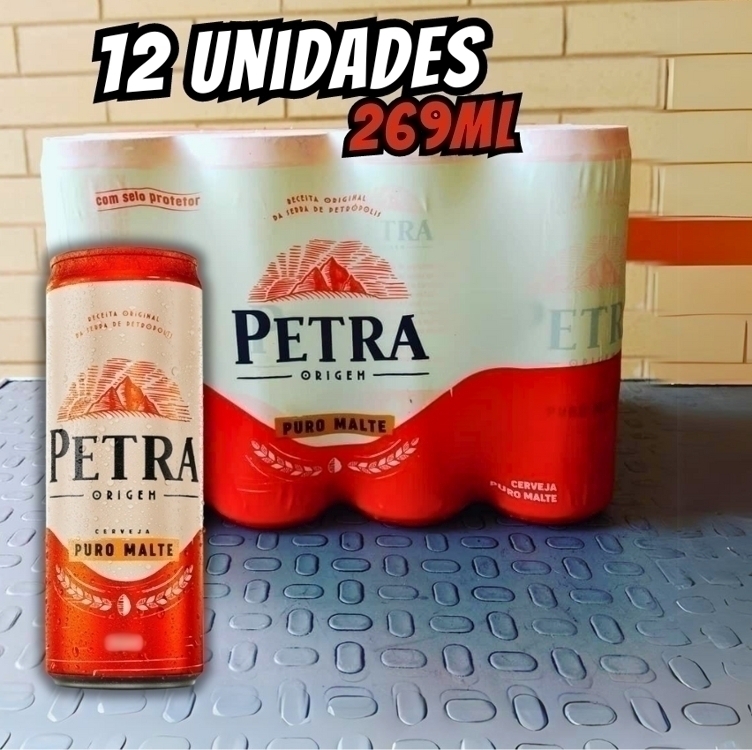 Cerveja Petra Puro Malte Puro Malte 12 Unidades Lata 269ml Cerveja Petra Puro Malte Puro Malte 12 Unidades Lata 269ml