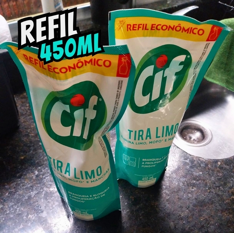 Cif Desinfetante Para Uso Geral Tira-Limo Com Cloro Sachê 450Ml Refil Econômico Cif Desinfetante Para Uso Geral Tira-Limo Com Cloro Sachê 450Ml Refil Econômico