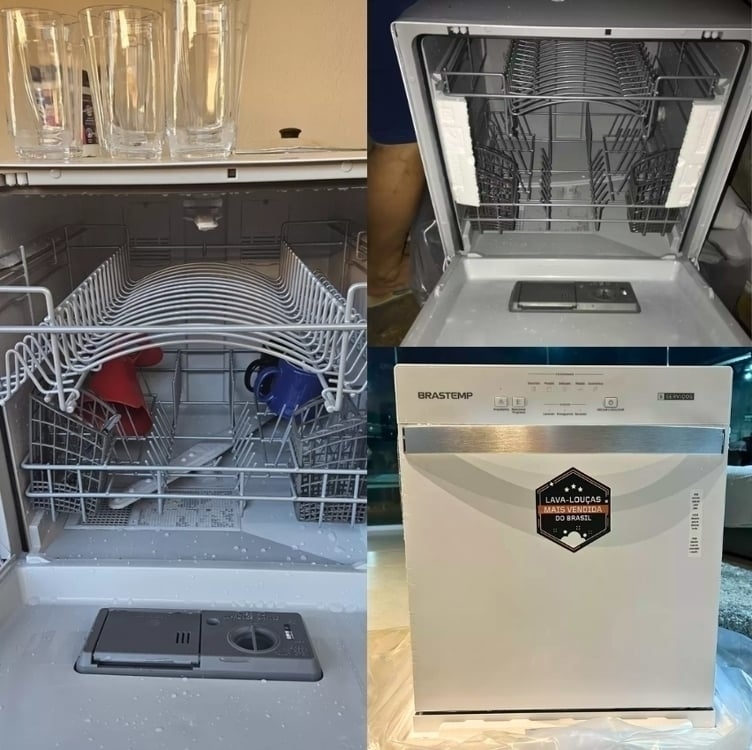Lava-louças Brastemp 8 Serviços BLF08 Branca - 220V Lava-louças Brastemp 8 Serviços BLF08 Branca - 220V