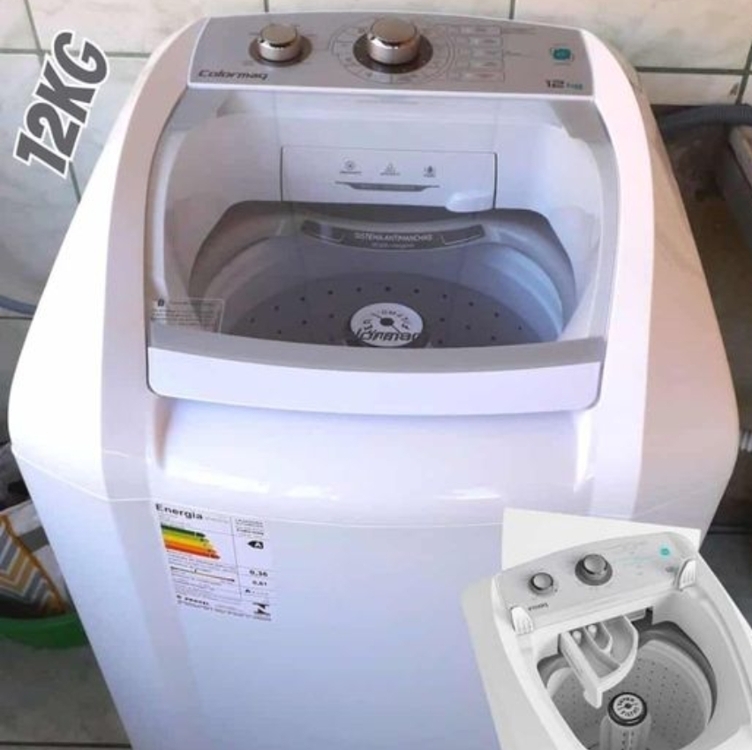 Colormaq Maquina de Lavar Roupas Automatica 12KG LCA12 Turbo Lavagem Branco 220V Colormaq Maquina de Lavar Roupas Automatica 12KG LCA12 Turbo Lavagem Branco 220V