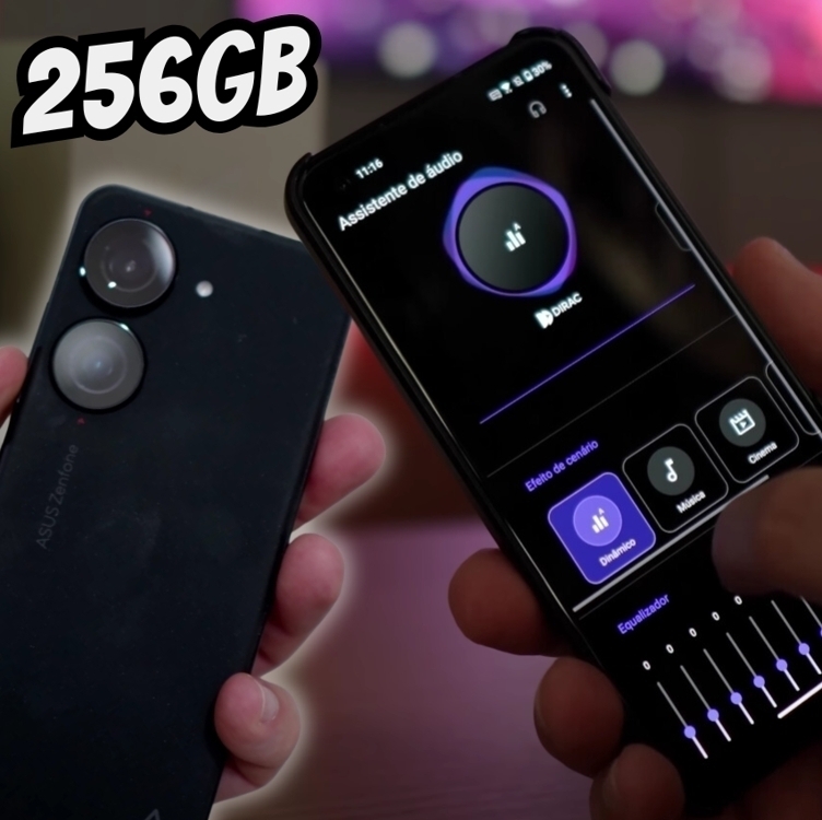 Smartphone Asus Zenfone 10, Snapdragon 8 Gen 2, 8GB, 256 GB, Android 12, Tela 5,92" Amoled, Midnight Black - AI2302-2A061BR Smartphone Asus Zenfone 10, Snapdragon 8 Gen 2, 8GB, 256 GB, Android 12, Tela 5,92" Amoled, Midnight Black - AI2302-2A061BR