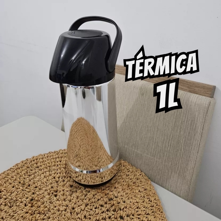 Garrafa Térmica Invicta Glt Pressão 1l Metalizadolisa Garrafa Térmica Invicta Glt Pressão 1l Metalizadolisa