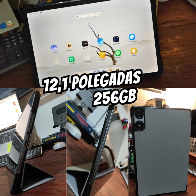 Xiaomi Poco Pad Tablet de 12,1 polegadas, 8 GB de RAM + 256 GB de ROM, tablet Android WiFi, resolução de 2560 x 1600, tela de 120 Hz, bateria de 10000 mAh, carregamento rápido de 33 W(Cinza) Xiaomi Poco Pad Tablet de 12,1 polegadas, 8 GB de RAM + 256 GB de ROM, tablet Android WiFi, resolução de 2560 x 1600, tela de 120 Hz, bateria de 10000 mAh, carregamento rápido de 33 W(Cinza)