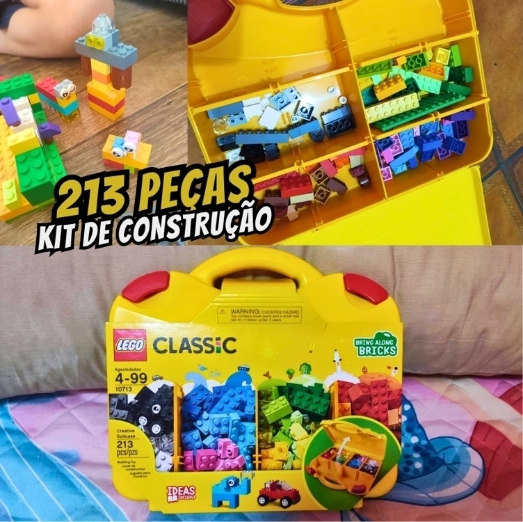 LEGO Classic ─ 10713 Maleta da Criatividade ─ Kit de construção (213 peças) LEGO Classic ─ 10713 Maleta da Criatividade ─ Kit de construção (213 peças)