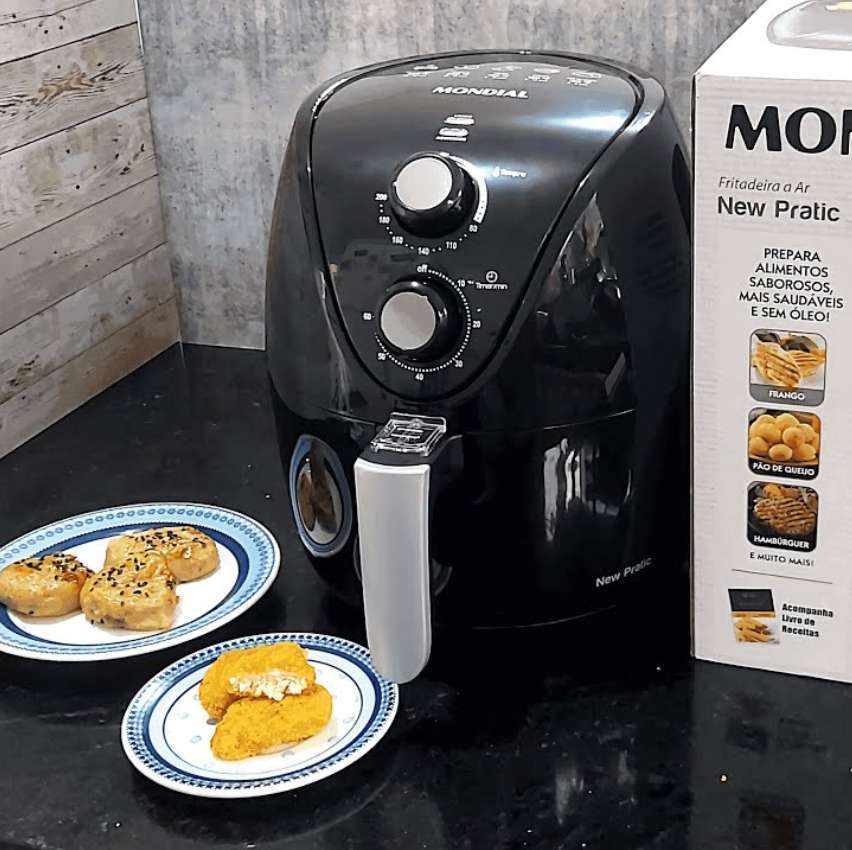 Fritadeira Sem Óleo Mondial, New Pratic - 3,5L, 127V, Preto, 1500W - AF-31