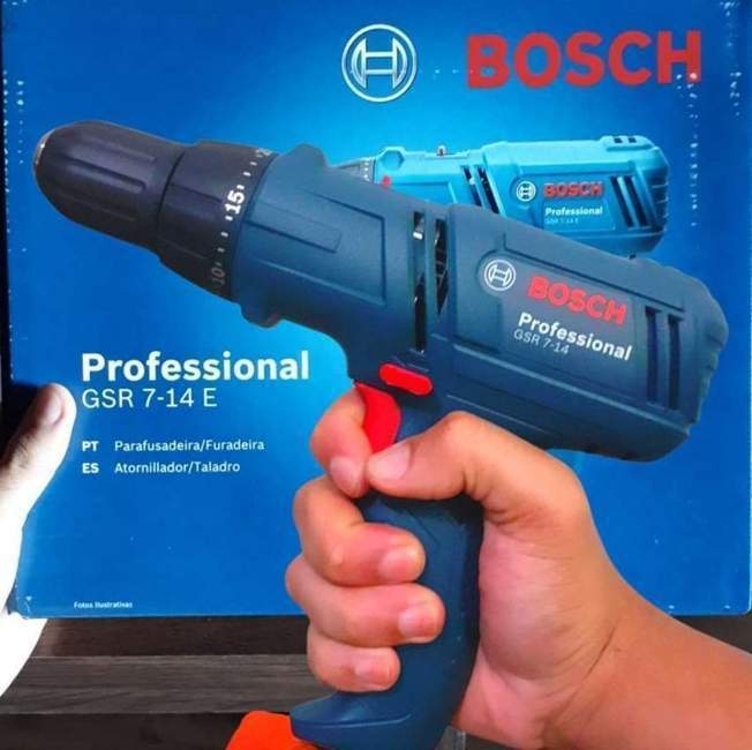 Parafusadeira e Furadeira Bosch GSR 7-14 E 400W 220V com cabo de 4m Parafusadeira e Furadeira Bosch GSR 7-14 E 400W 220V com cabo de 4m