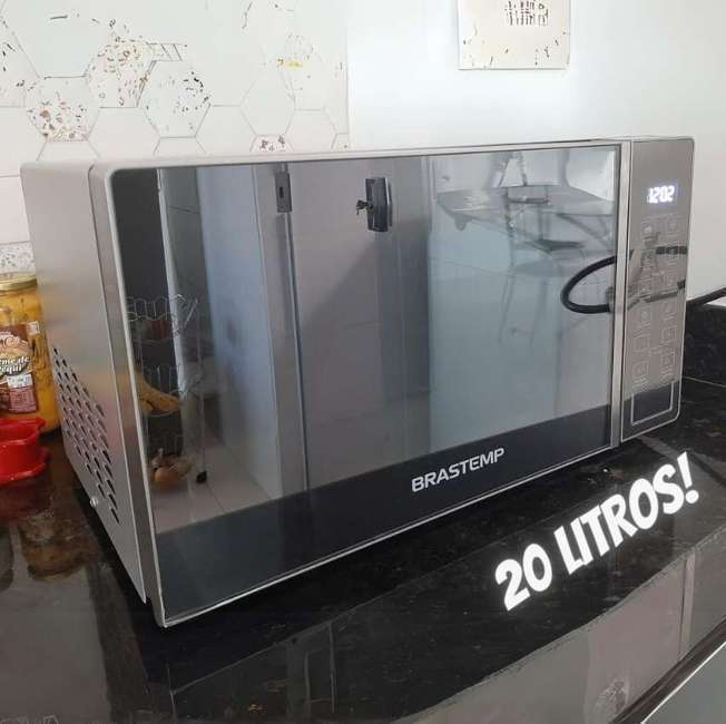 Micro-ondas Brastemp 20 Litros Cor Inox Espelhado Com Funções Pré-preparo - Bms20ar Micro-ondas Brastemp 20 Litros Cor Inox Espelhado Com Funções Pré-preparo - Bms20ar