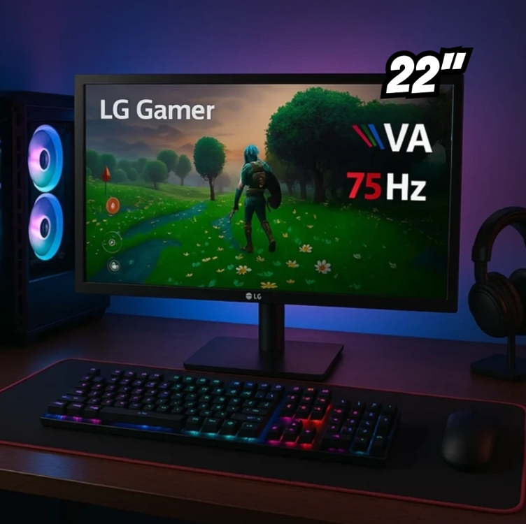 Monitor LG 22mp410-b 22 polegadas Fhd 1080 Hdmi 75 hz Amd Monitor cor preta Monitor LG 22mp410-b 22 polegadas Fhd 1080 Hdmi 75 hz Amd Monitor cor preta