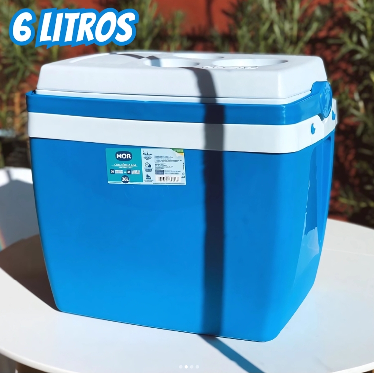 Mor - Caixa Térmica 6 Litros Azul Mor - Caixa Térmica 6 Litros Azul