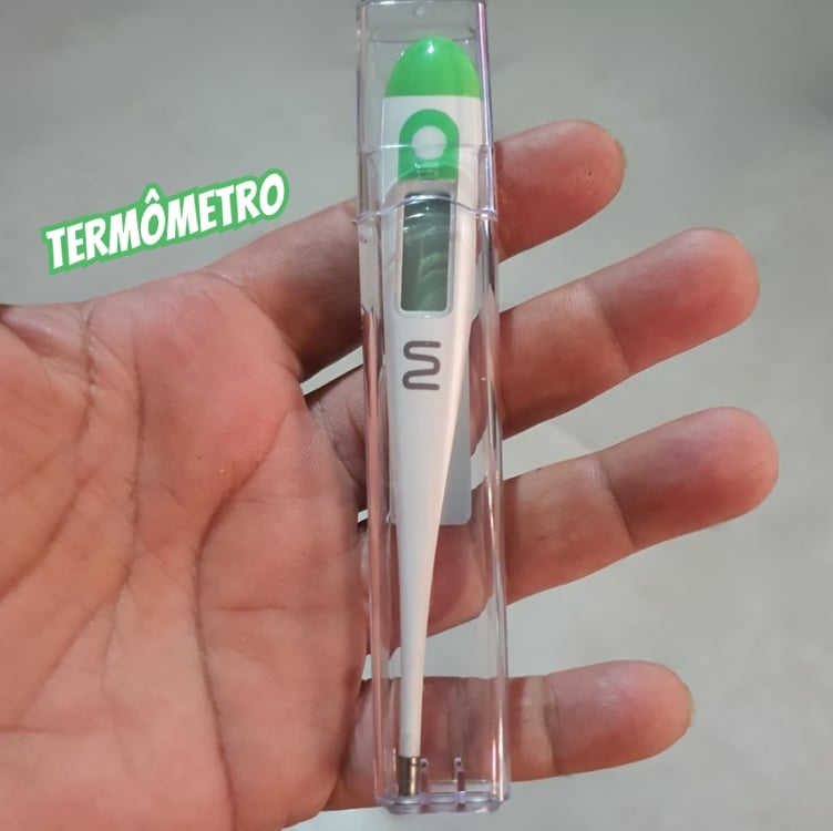 Termômetro Clinico Digital Branco Multi Saúde - HC222 Termômetro Clinico Digital Branco Multi Saúde - HC222